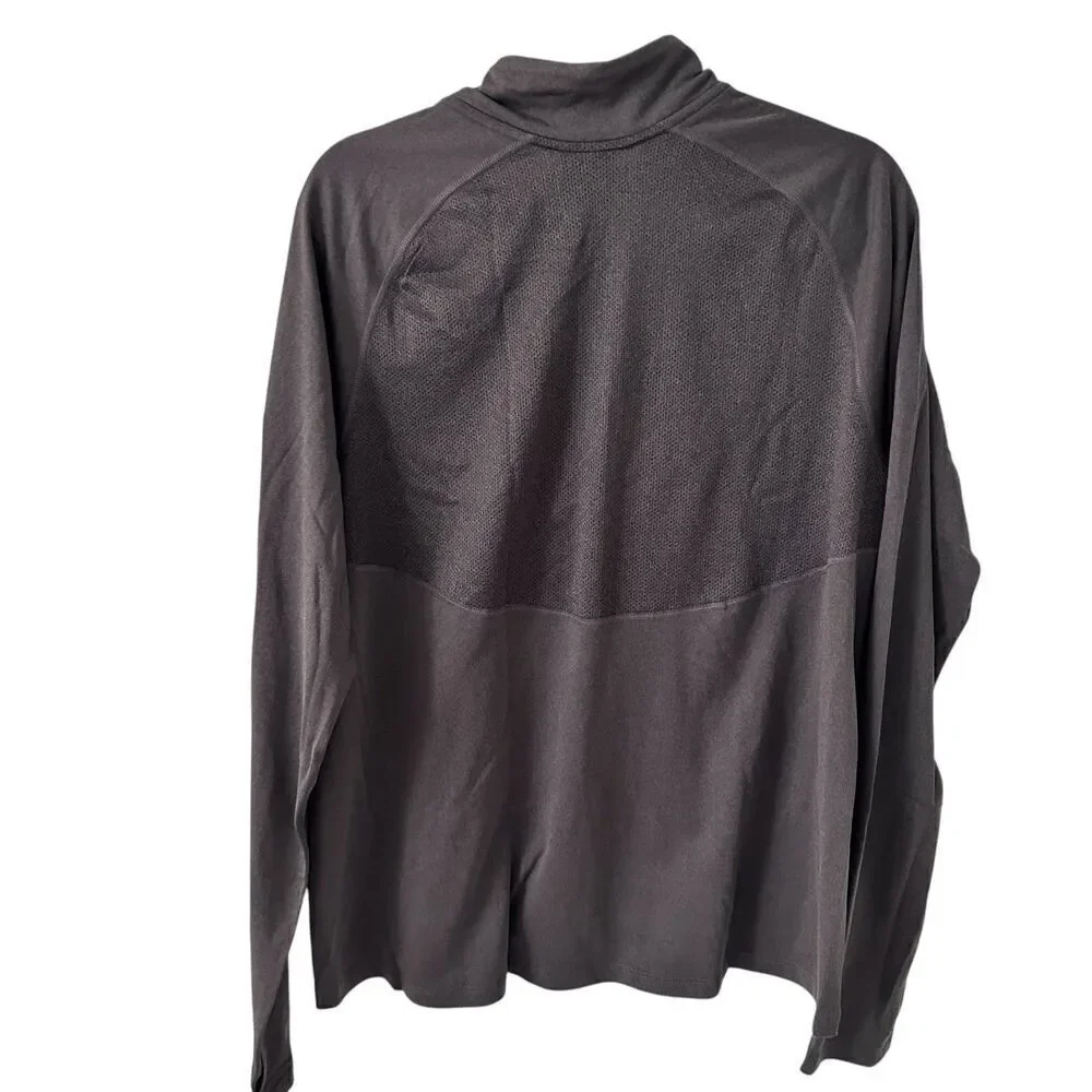 NFL Superbowl LIII (2019)‎ Nike Dri-Fit 1/4 Zip Grey Pullover Running Shirt XL